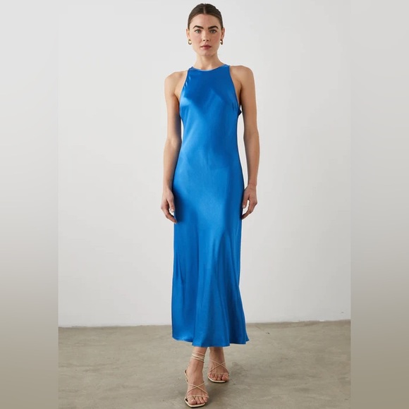 NWT Reformation Rails Solene Dress in Cobalt Blue size M - Picture 2 of 8